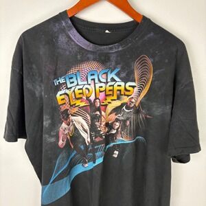 The Black Eyed Peas Tour T-Shirt Tie Dye Graphic Band‎ Tee
